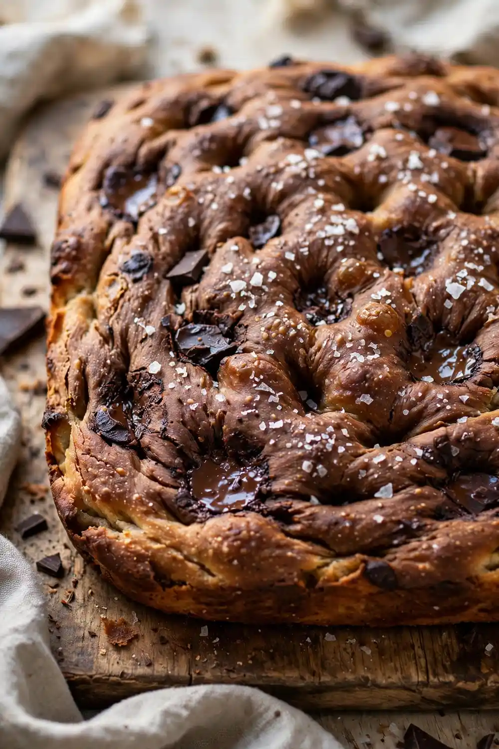 Chocolate focaccia