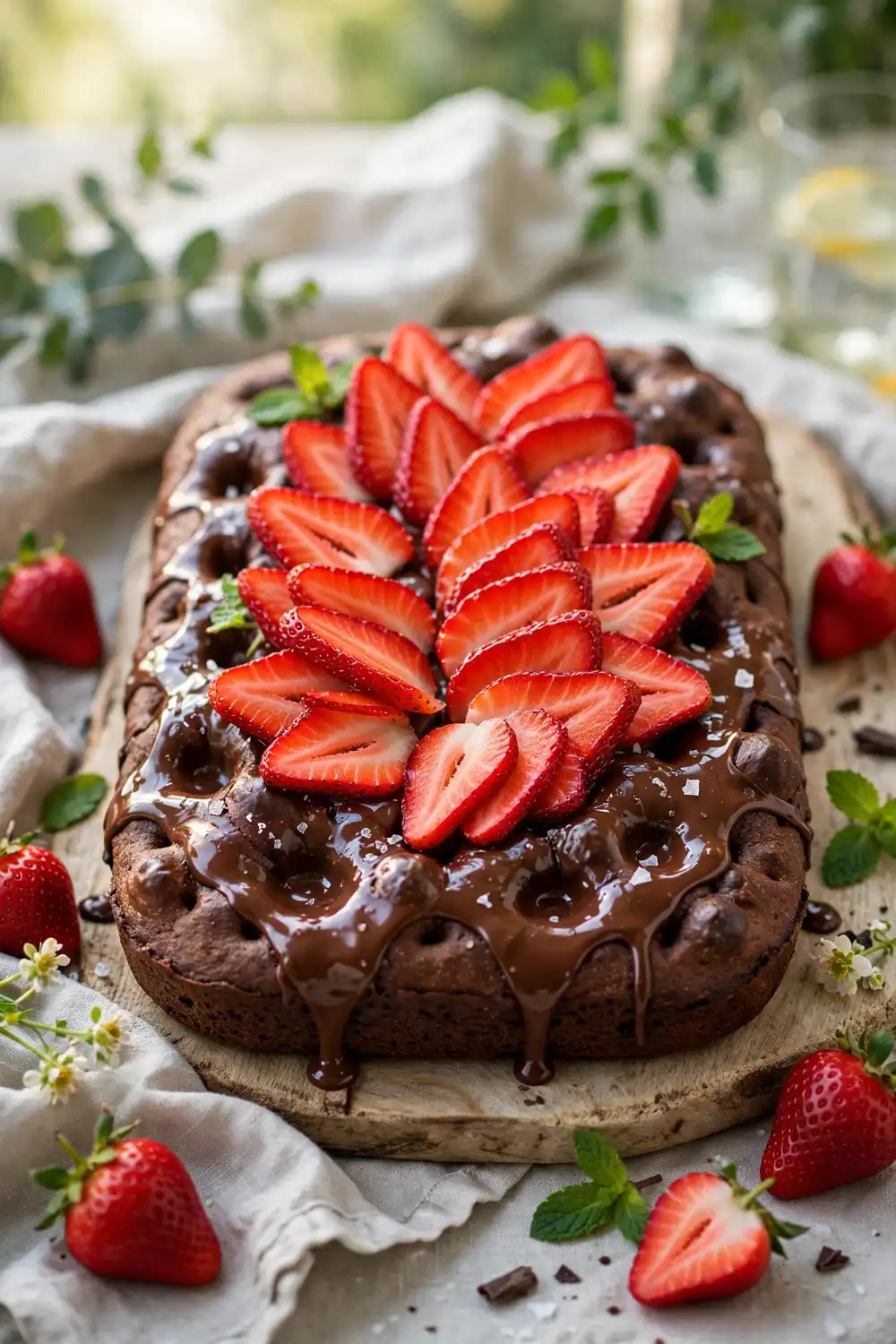 Chocolate focaccia