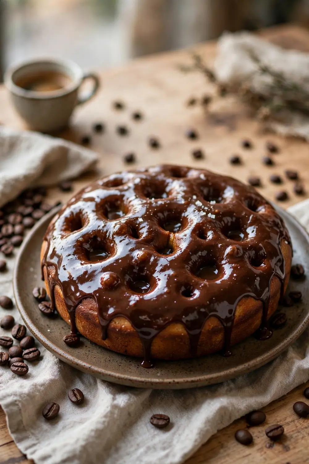 Chocolate focaccia