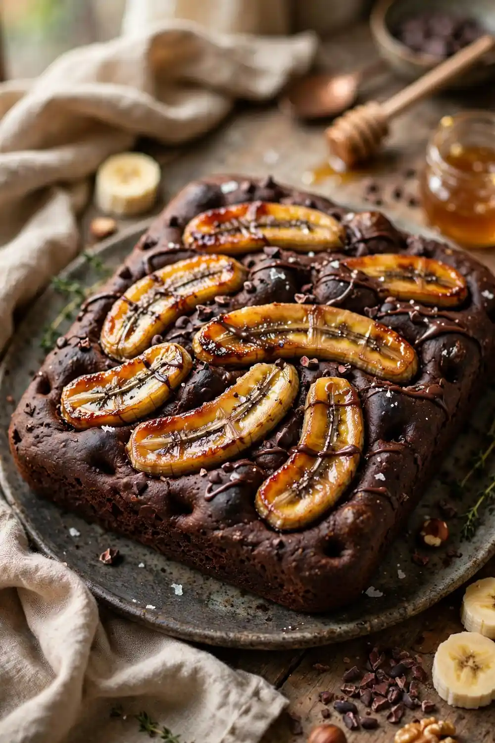 Chocolate focaccia