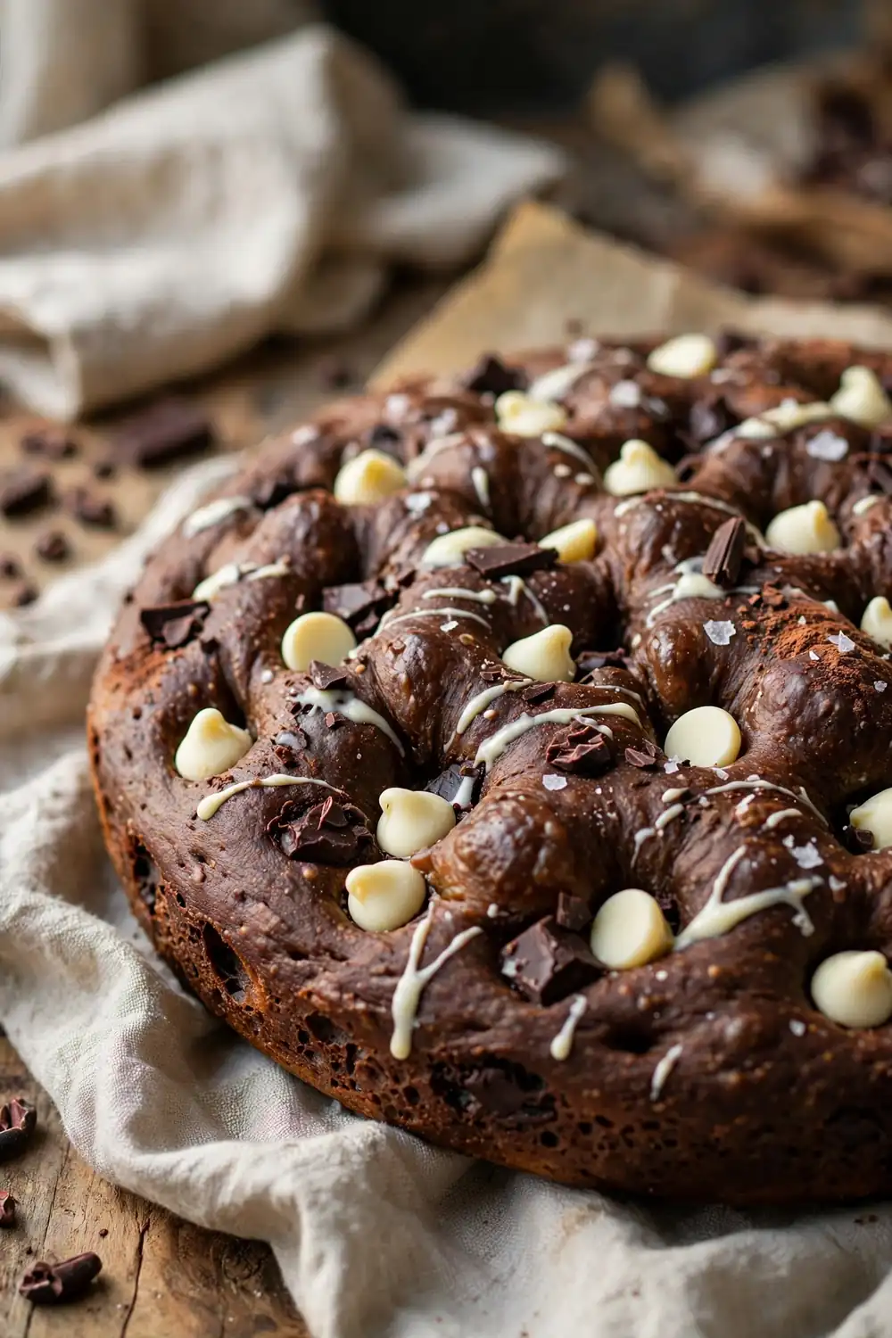 Chocolate focaccia