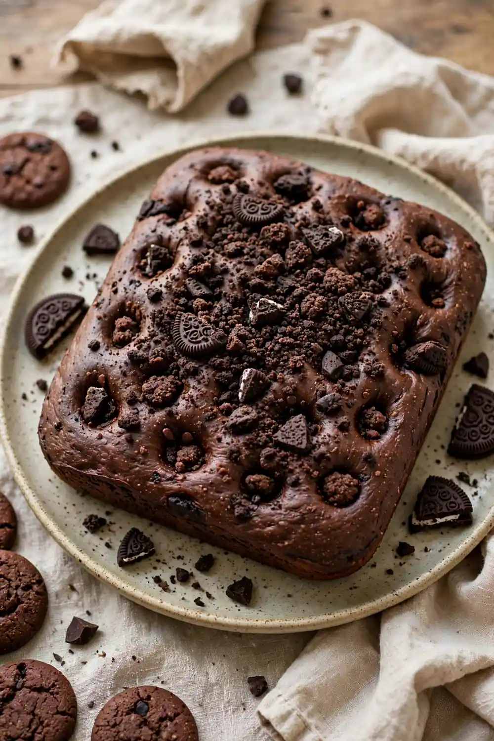 Chocolate focaccia