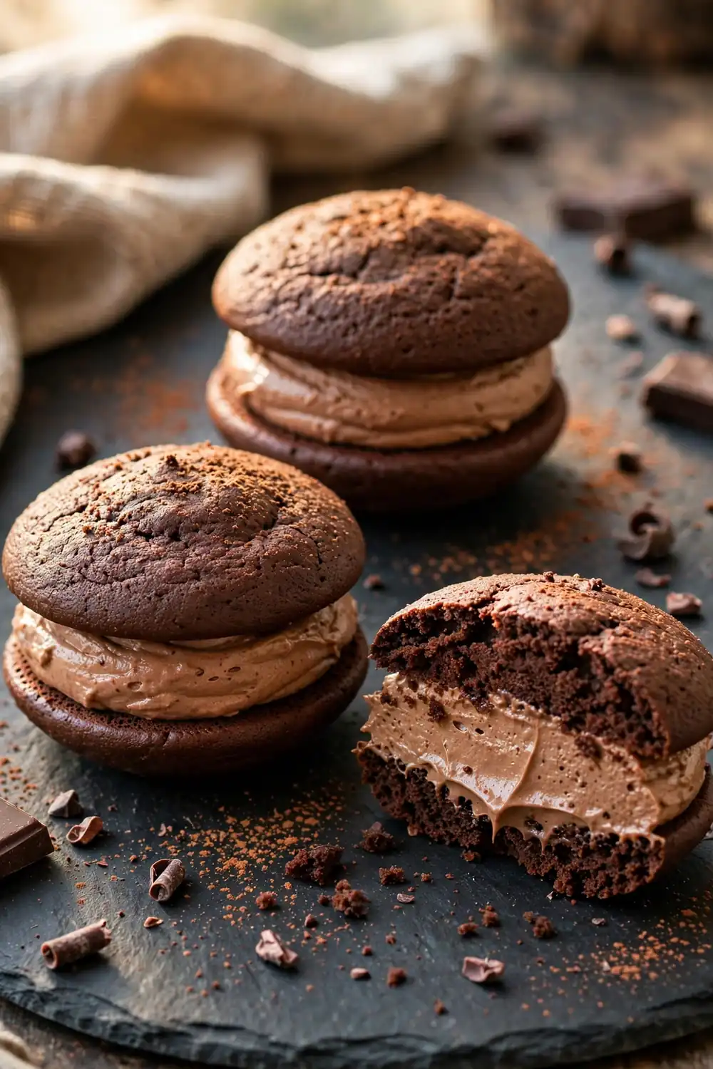 Chocolate mousse cookies