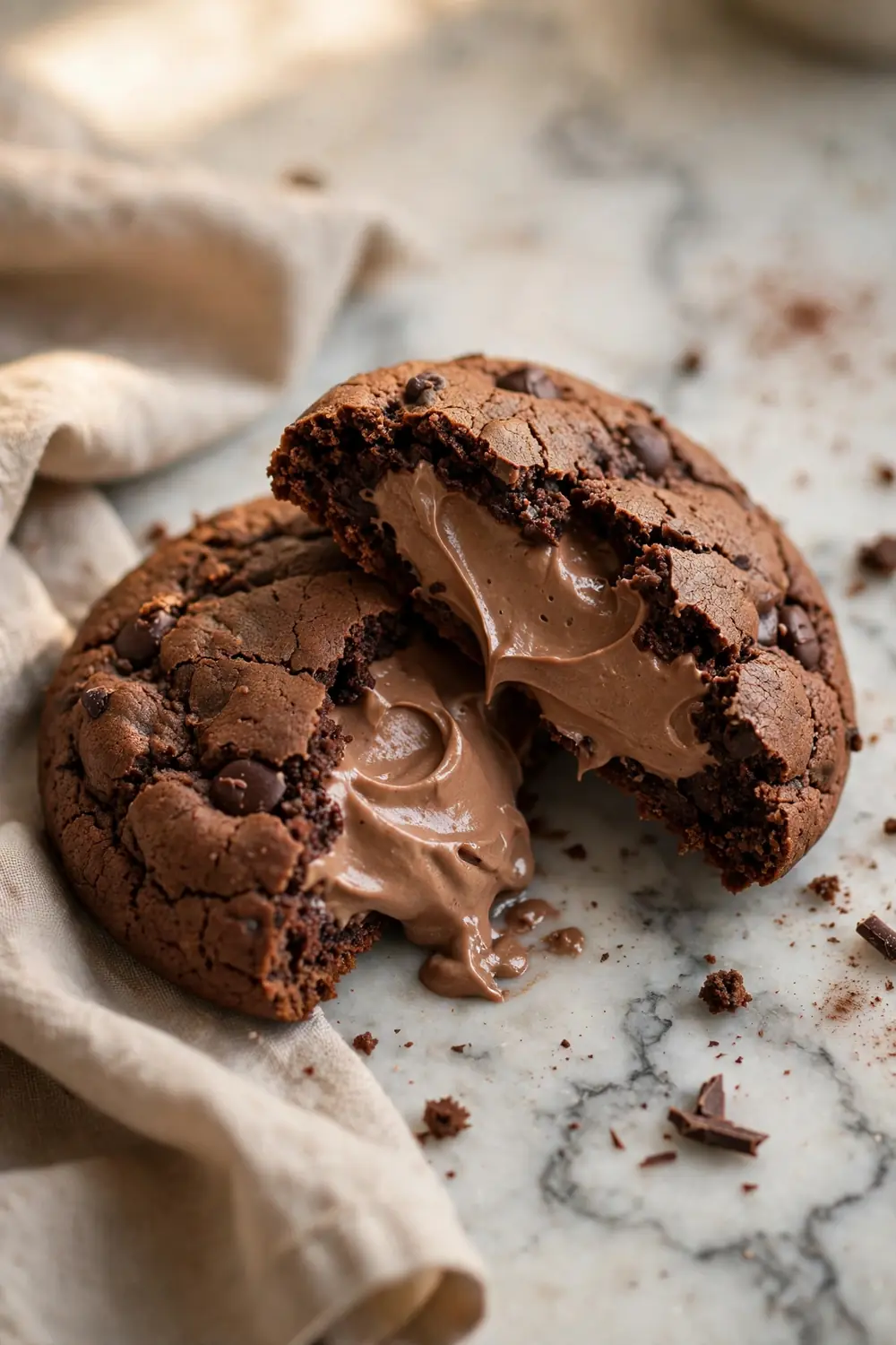 Chocolate mousse cookies
