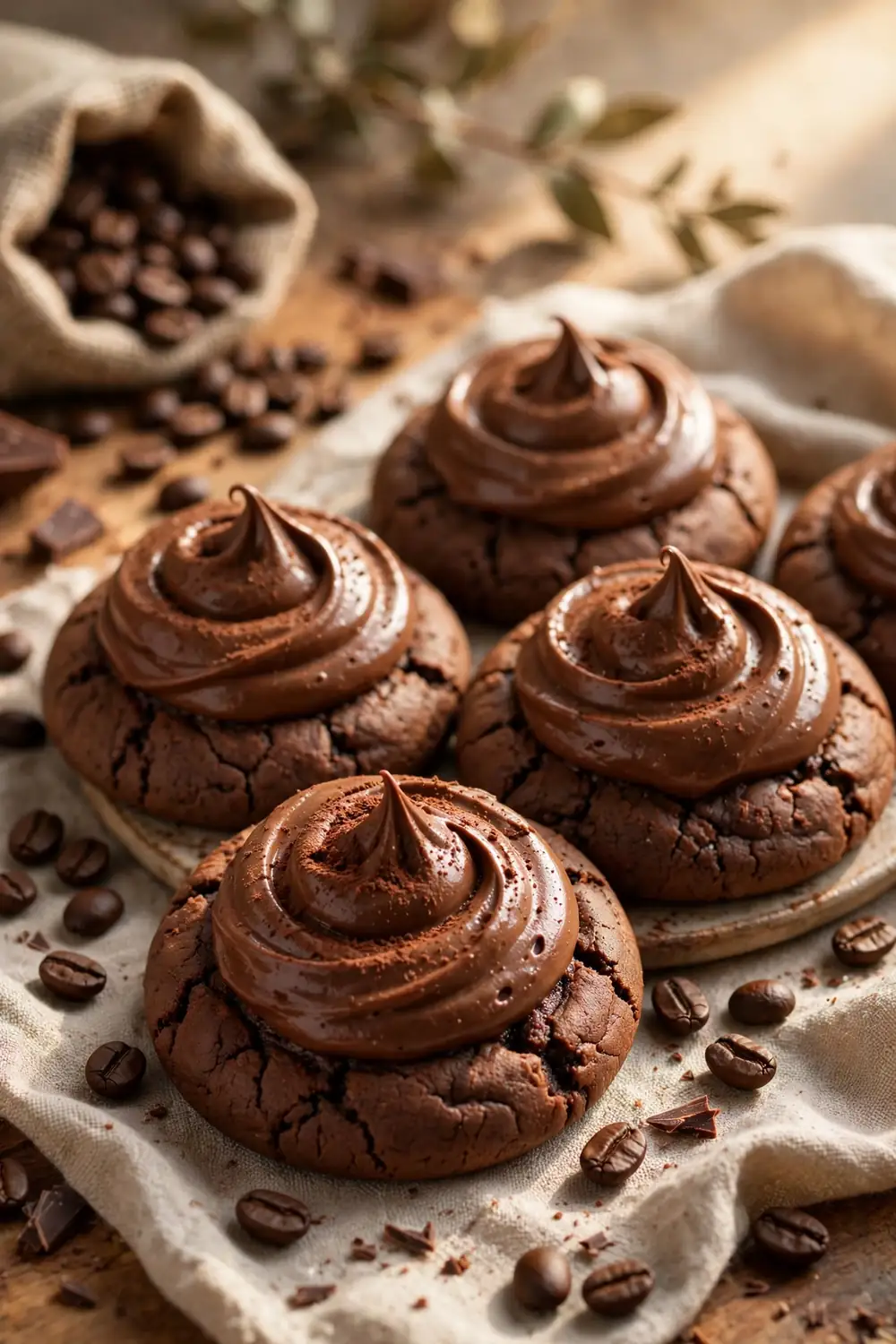 Chocolate mousse cookies