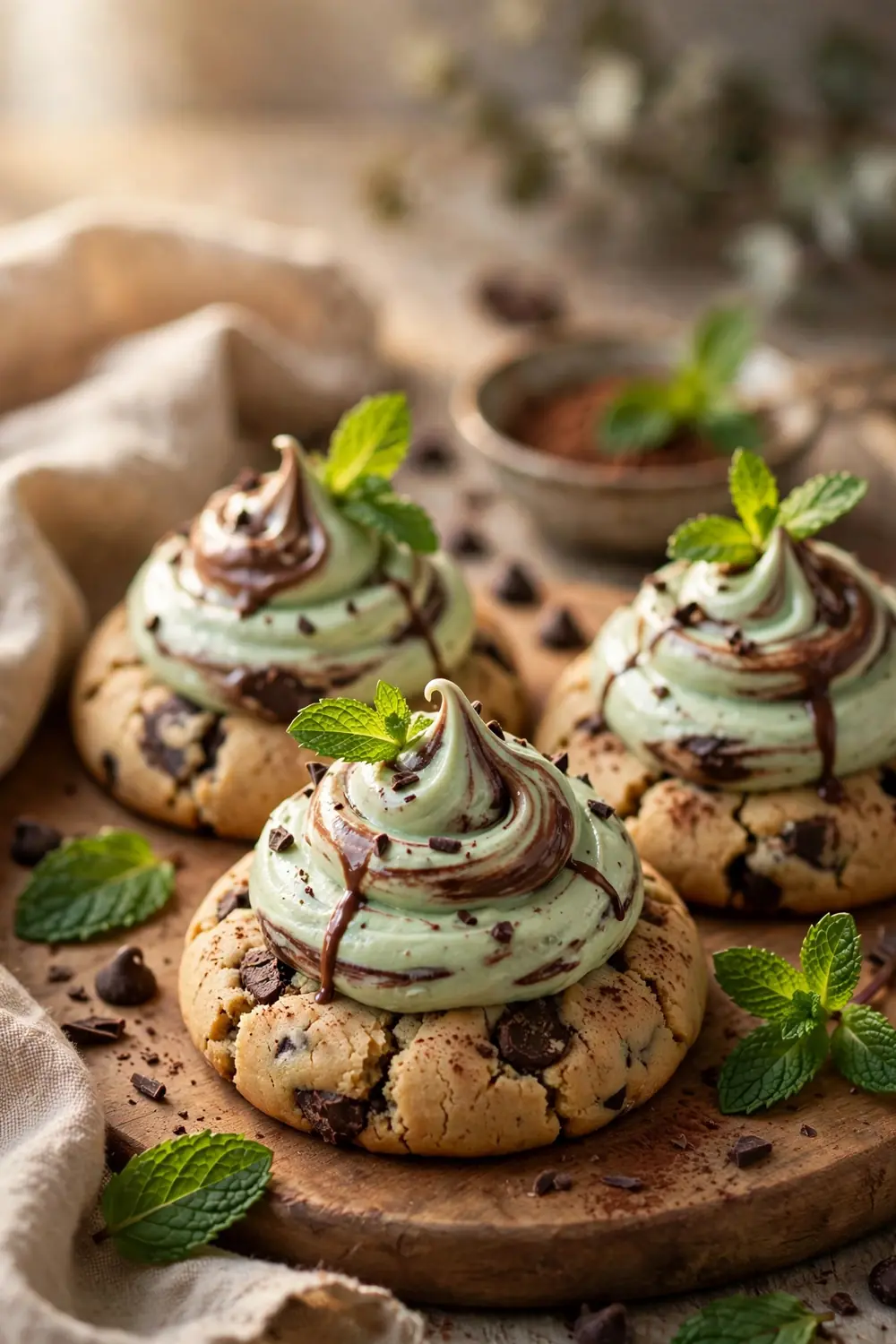 Chocolate mousse cookies