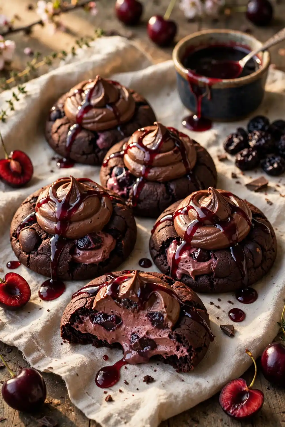 Chocolate mousse cookies