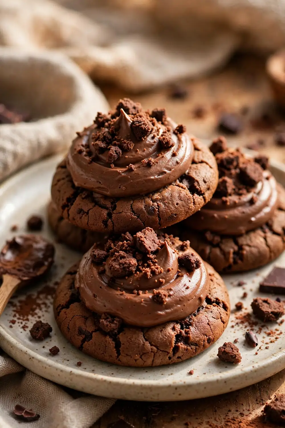 Chocolate mousse cookies