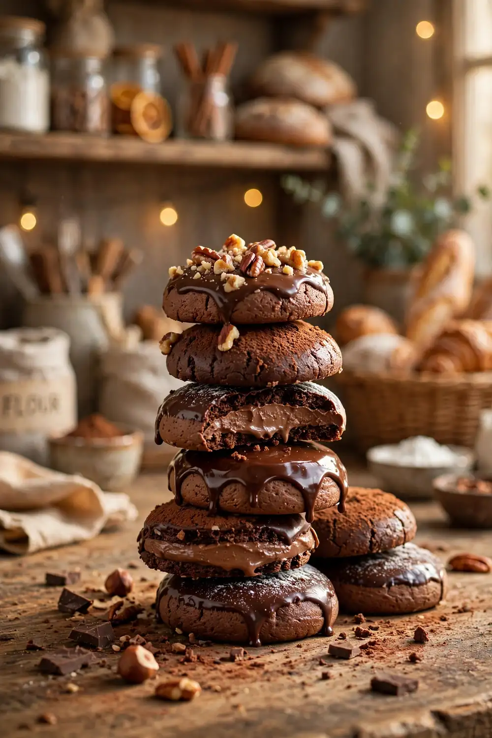 Chocolate mousse cookies