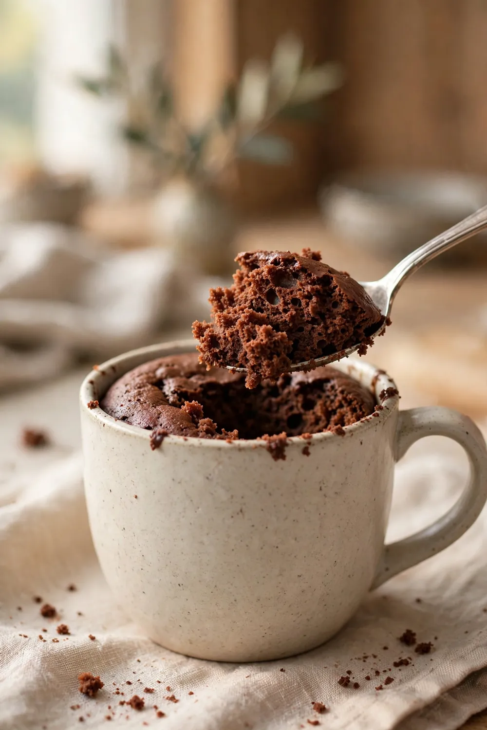 Chocolate mug cake