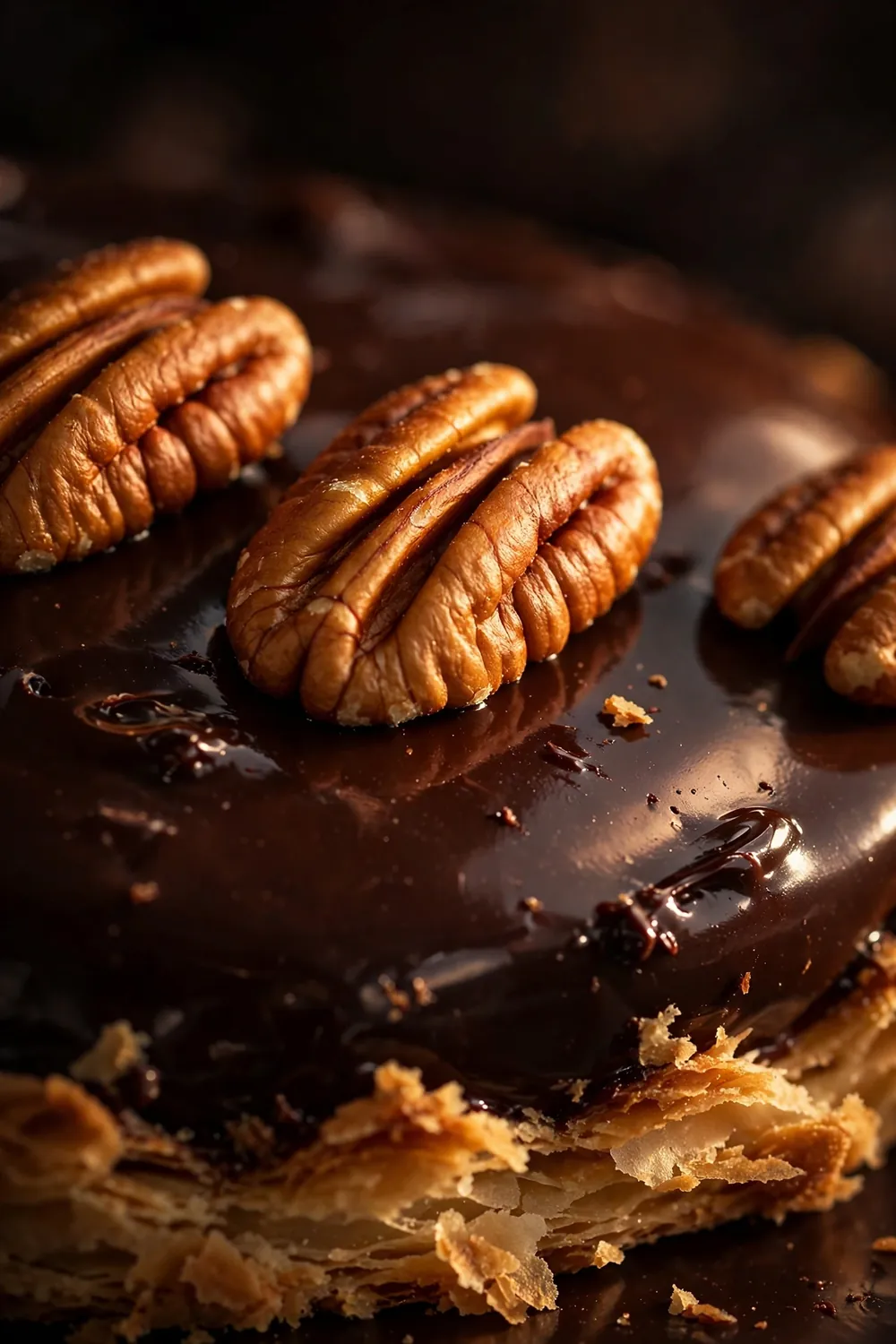 Chocolate pecan tart