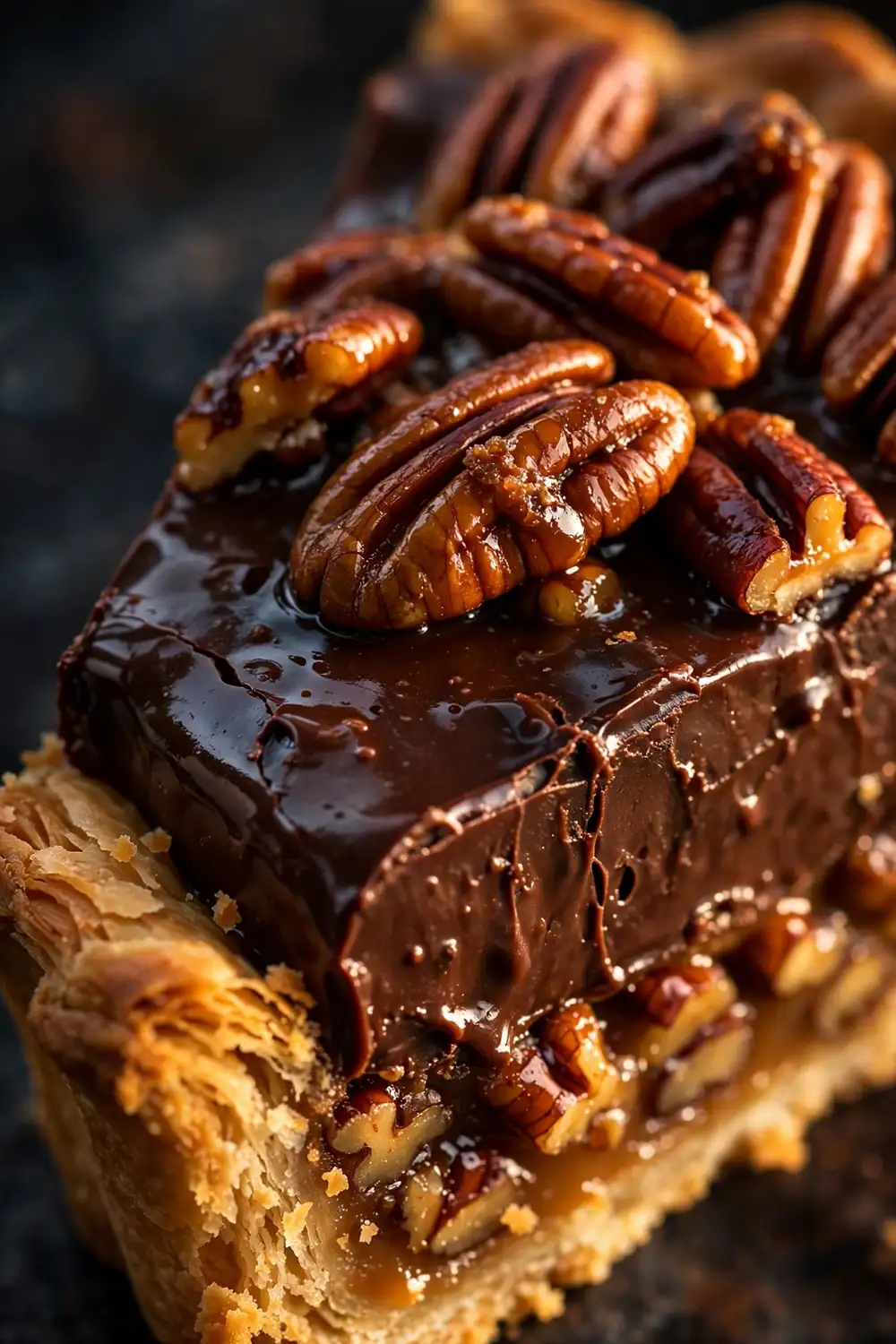 Chocolate pecan tart
