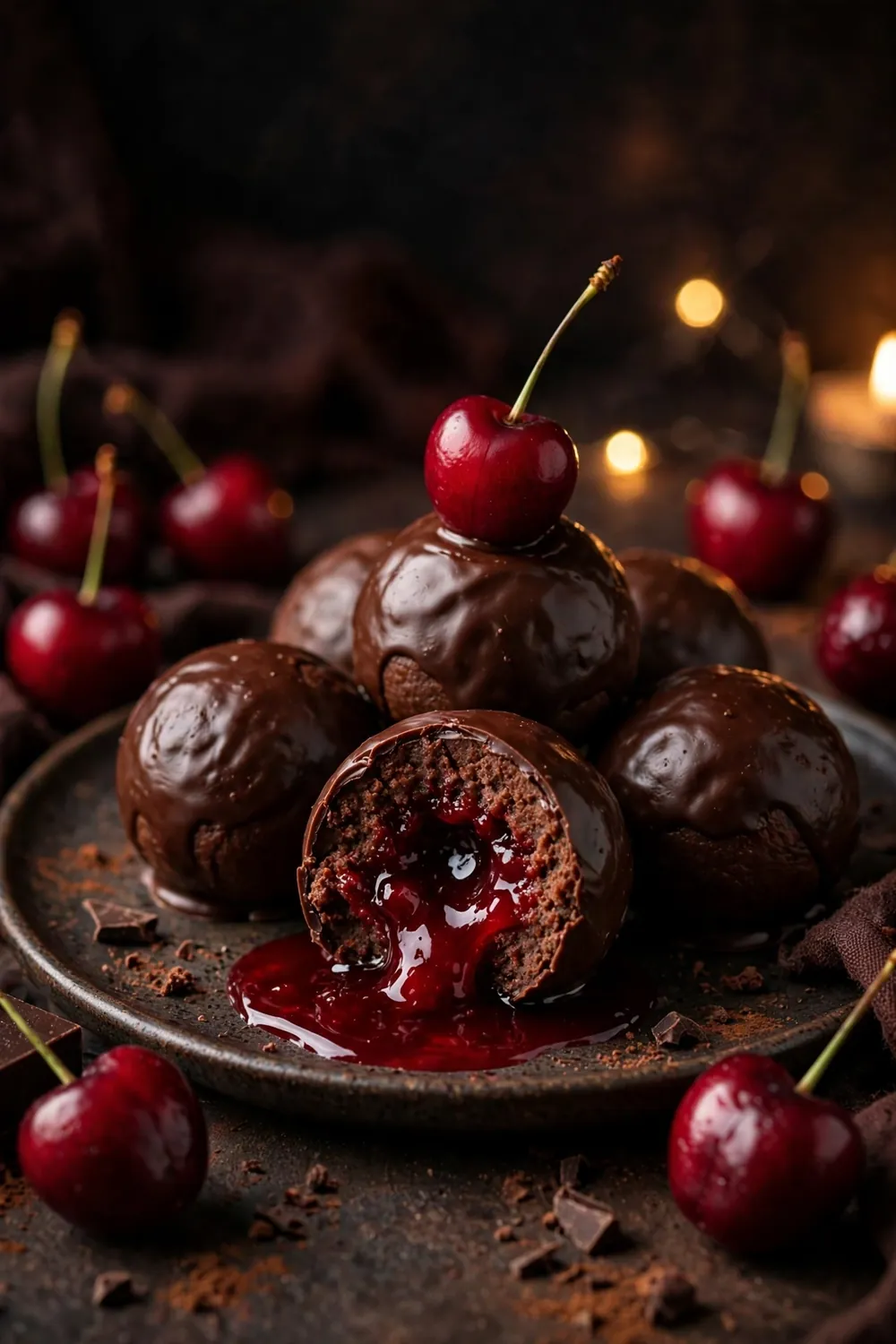 chocolate rum balls 12