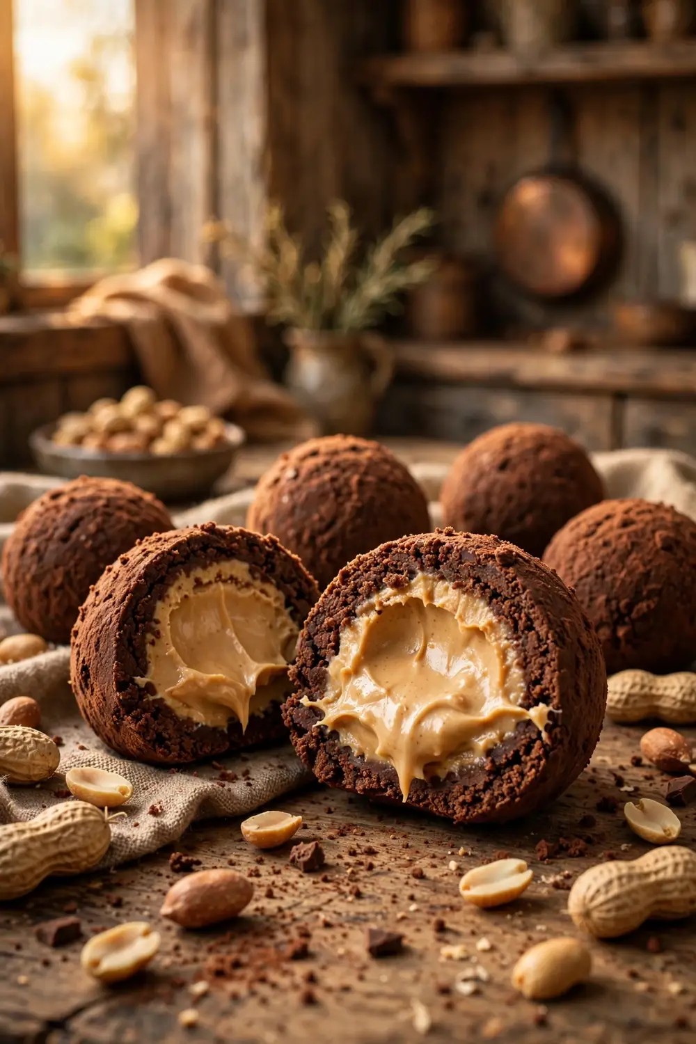 chocolate rum balls 16