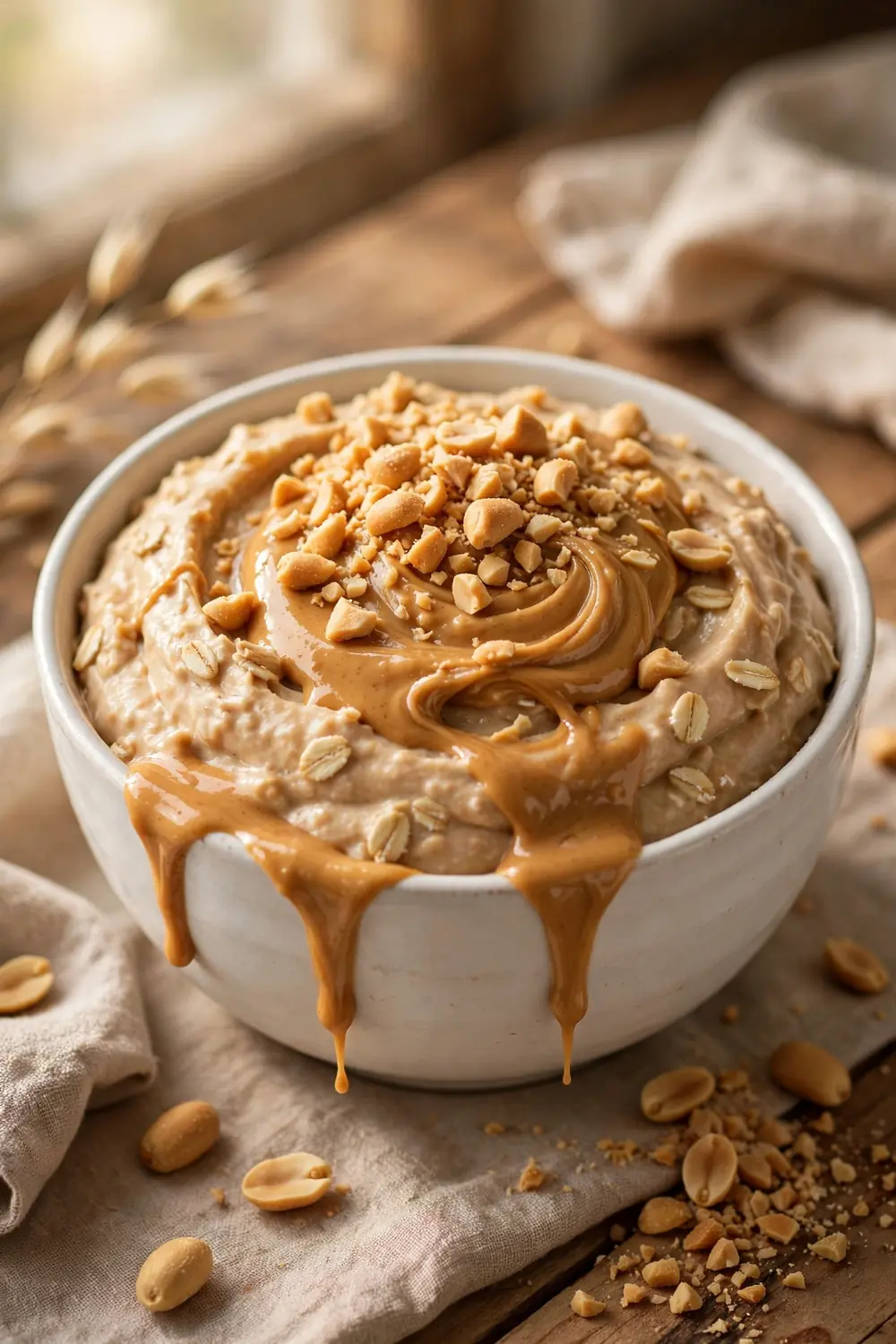 Cottage cheese mousse overnight oats