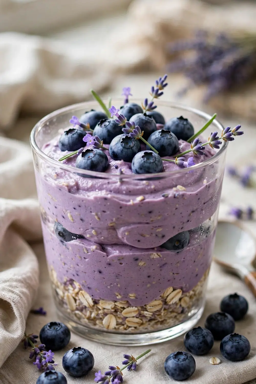Cottage cheese mousse overnight oats