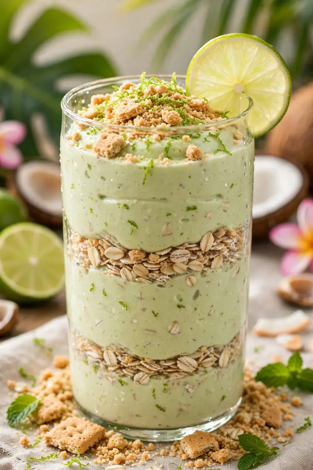 Cottage cheese mousse overnight oats