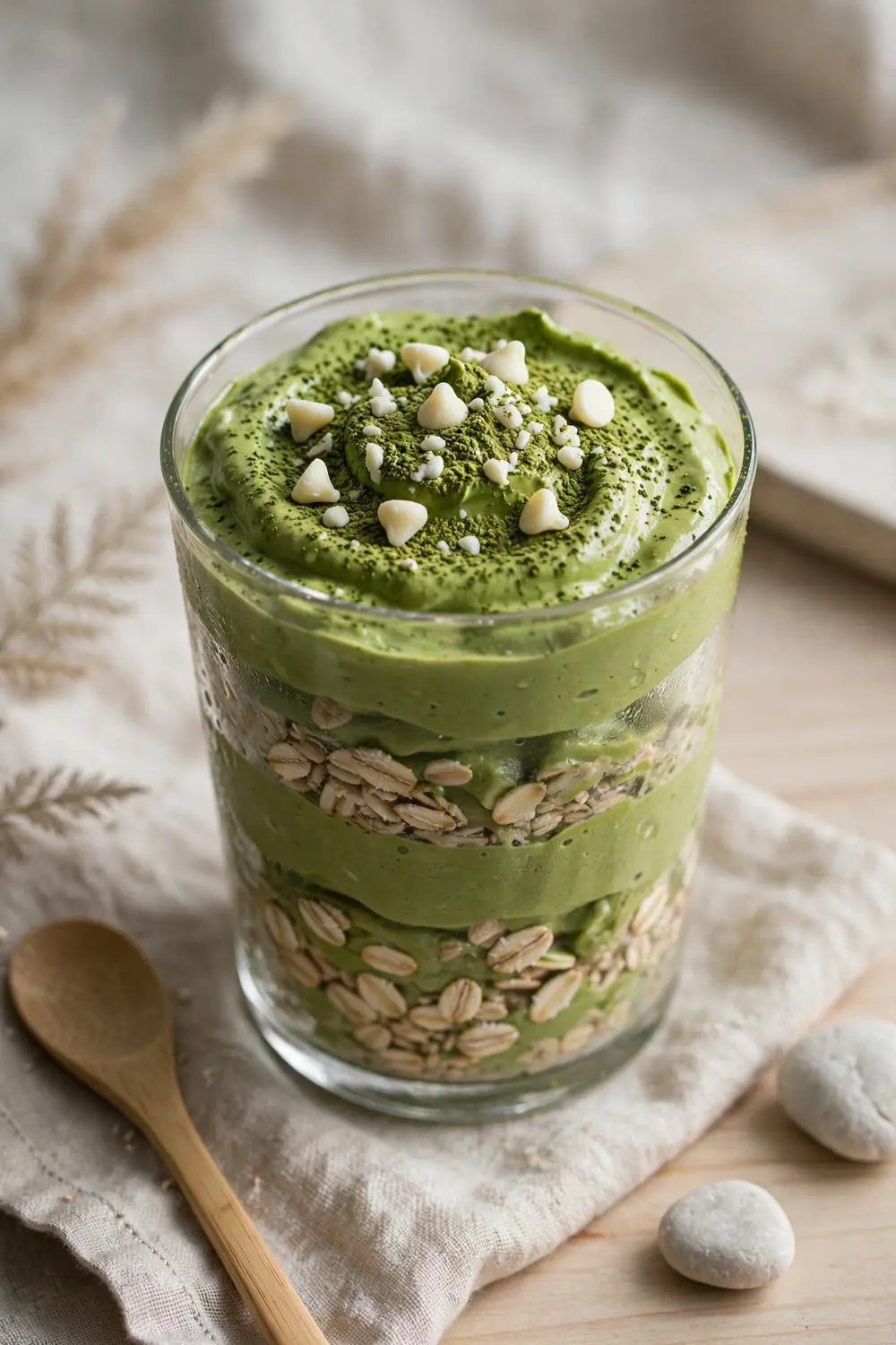 Cottage cheese mousse overnight oats