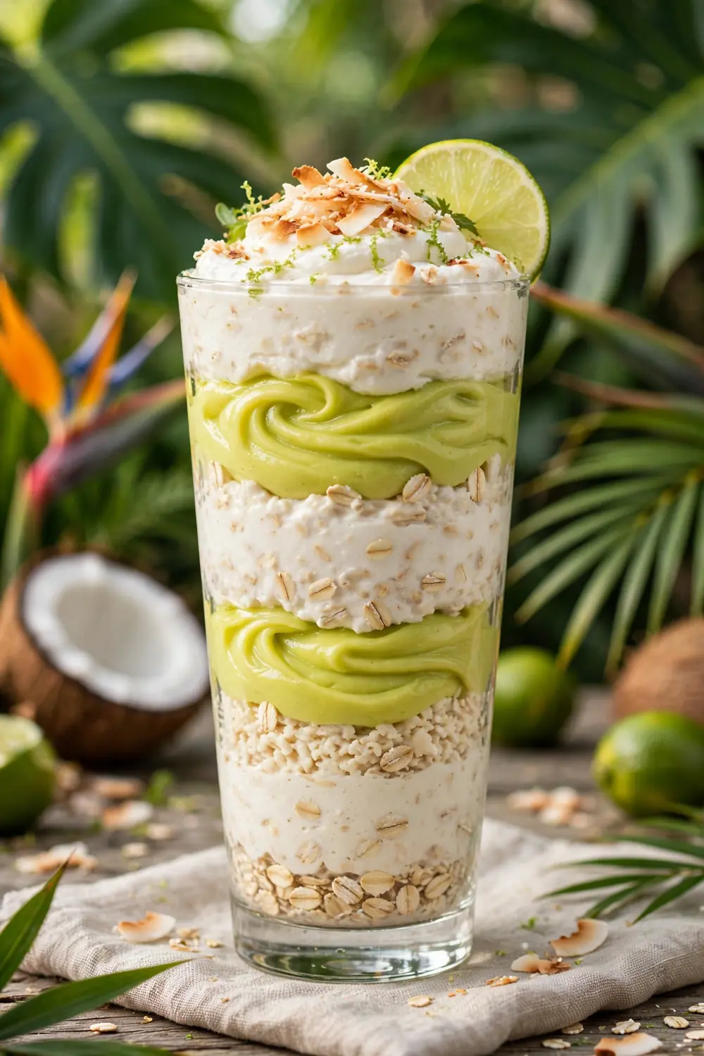 Cottage cheese mousse overnight oats