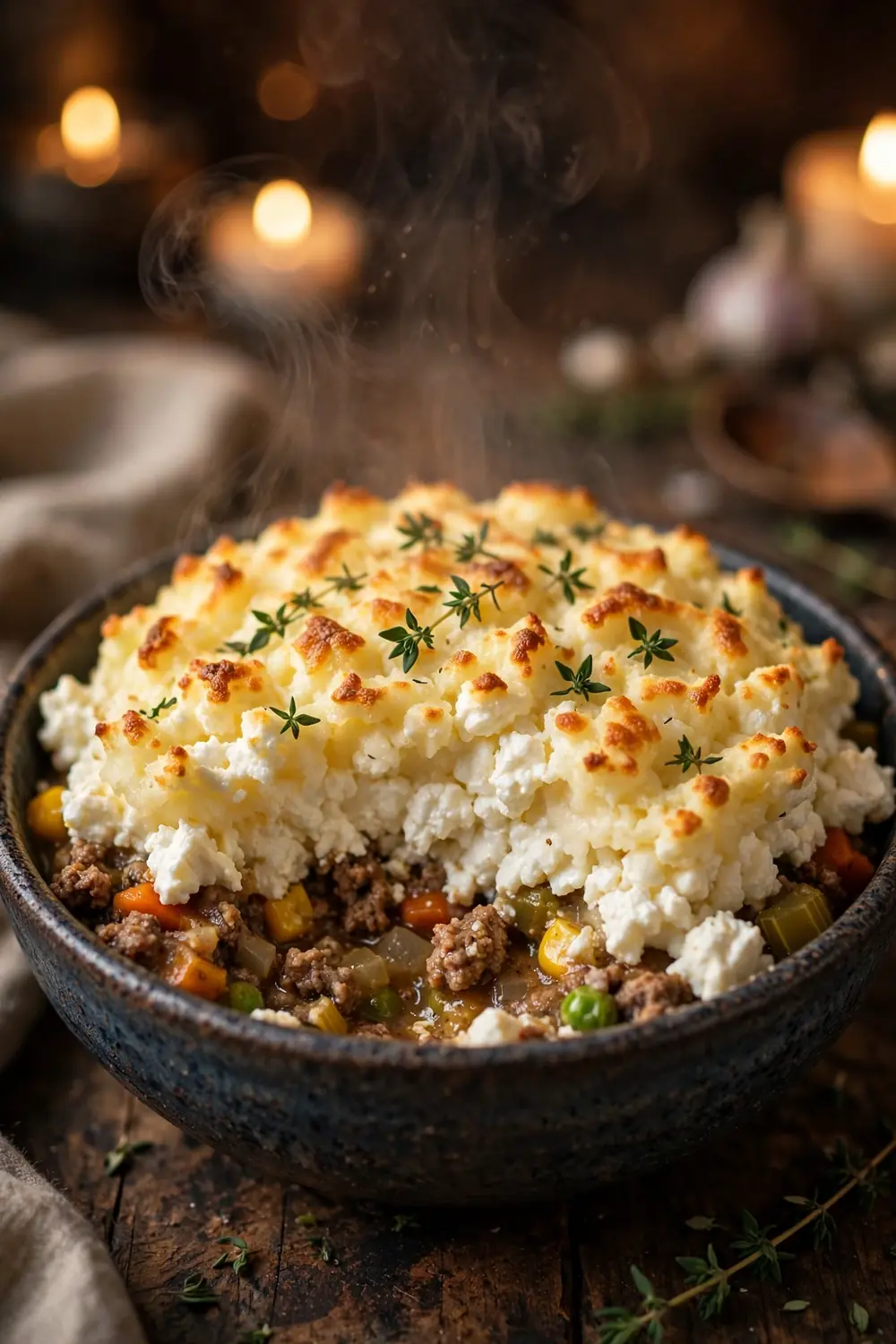 Cottage cheese shepherds pie