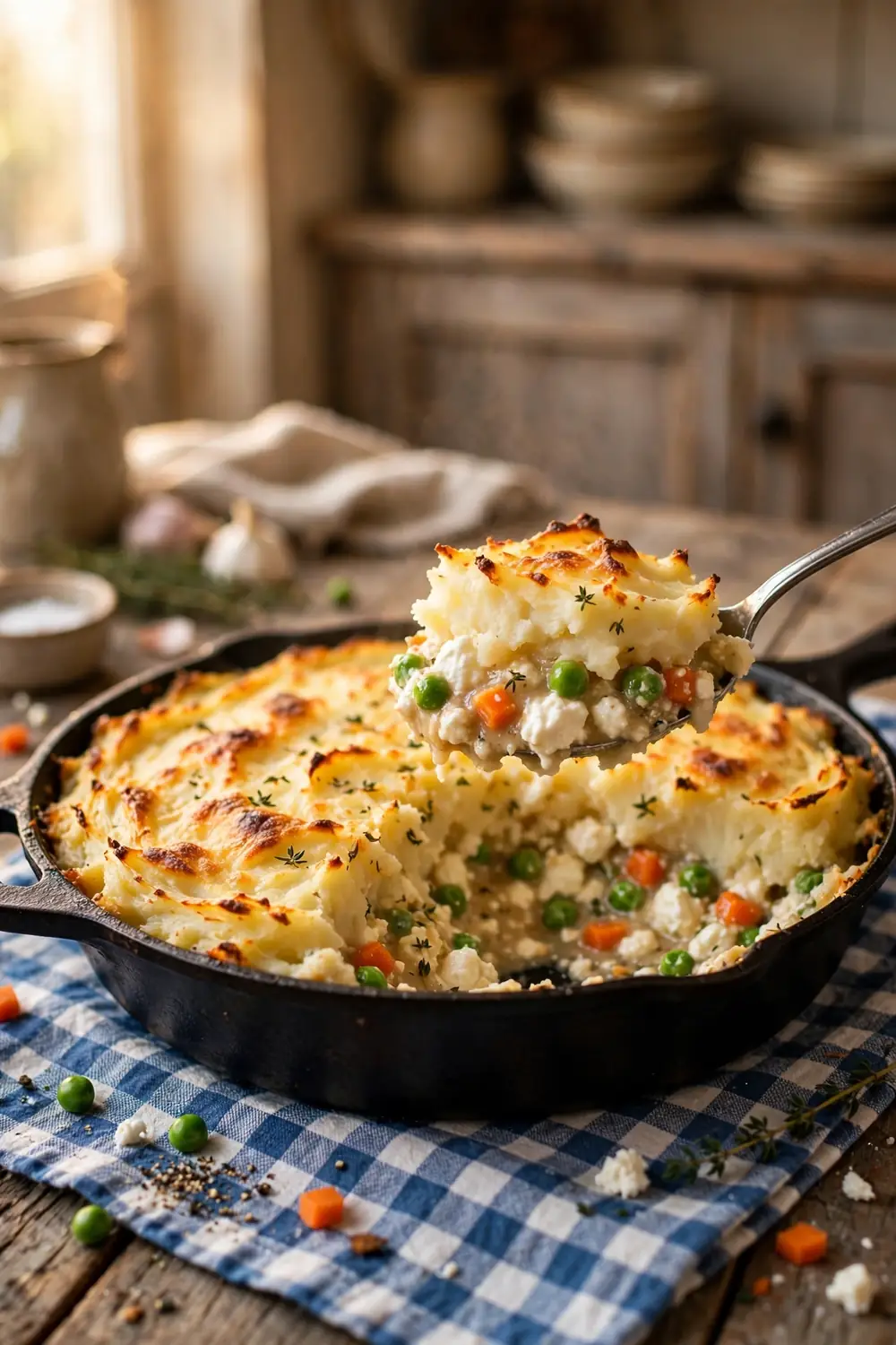Cottage cheese shepherds pie