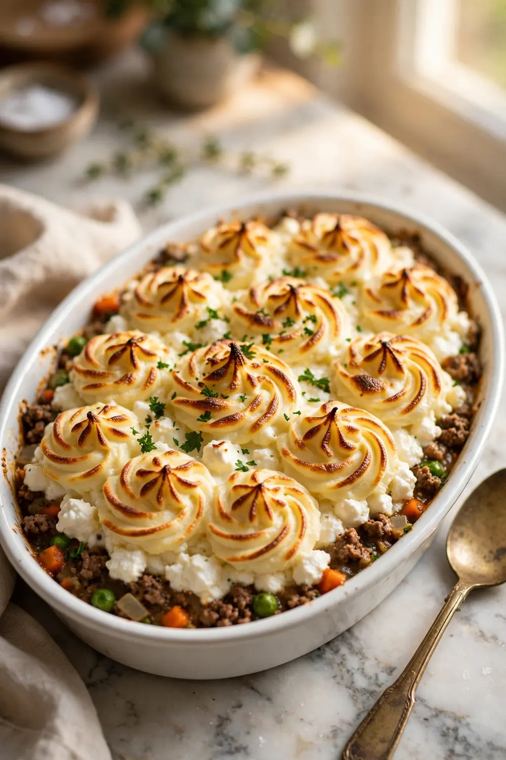 Cottage cheese shepherds pie