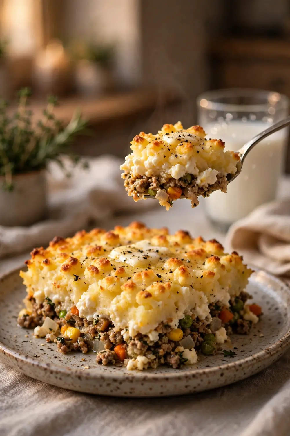 Cottage cheese shepherds pie