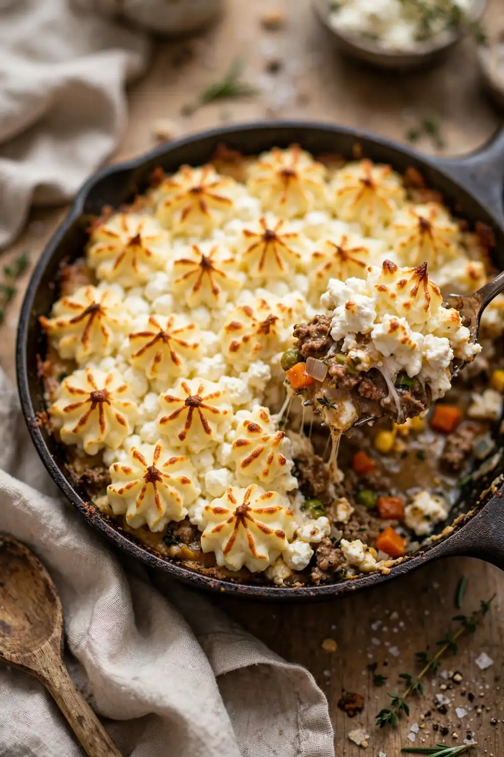 Cottage cheese shepherds pie