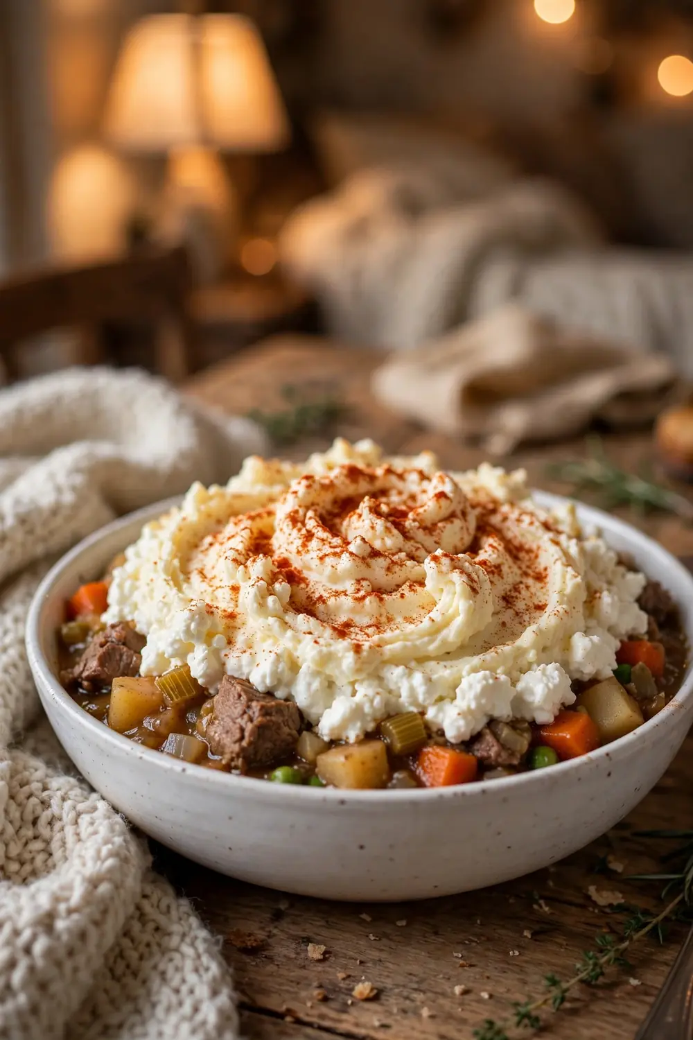 Cottage cheese shepherds pie