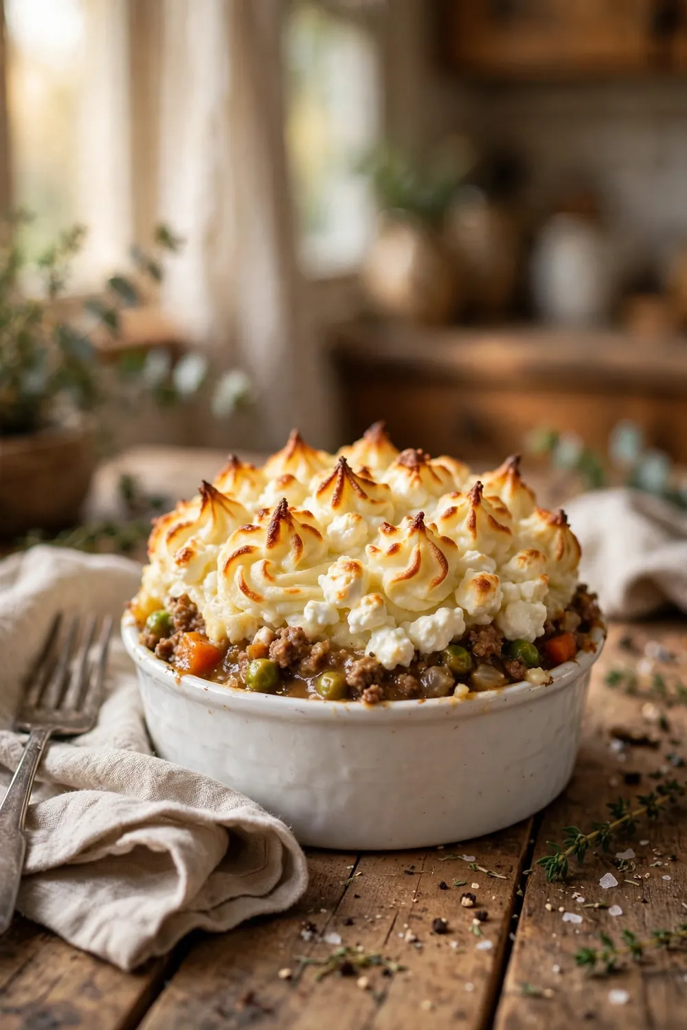 Cottage cheese shepherds pie