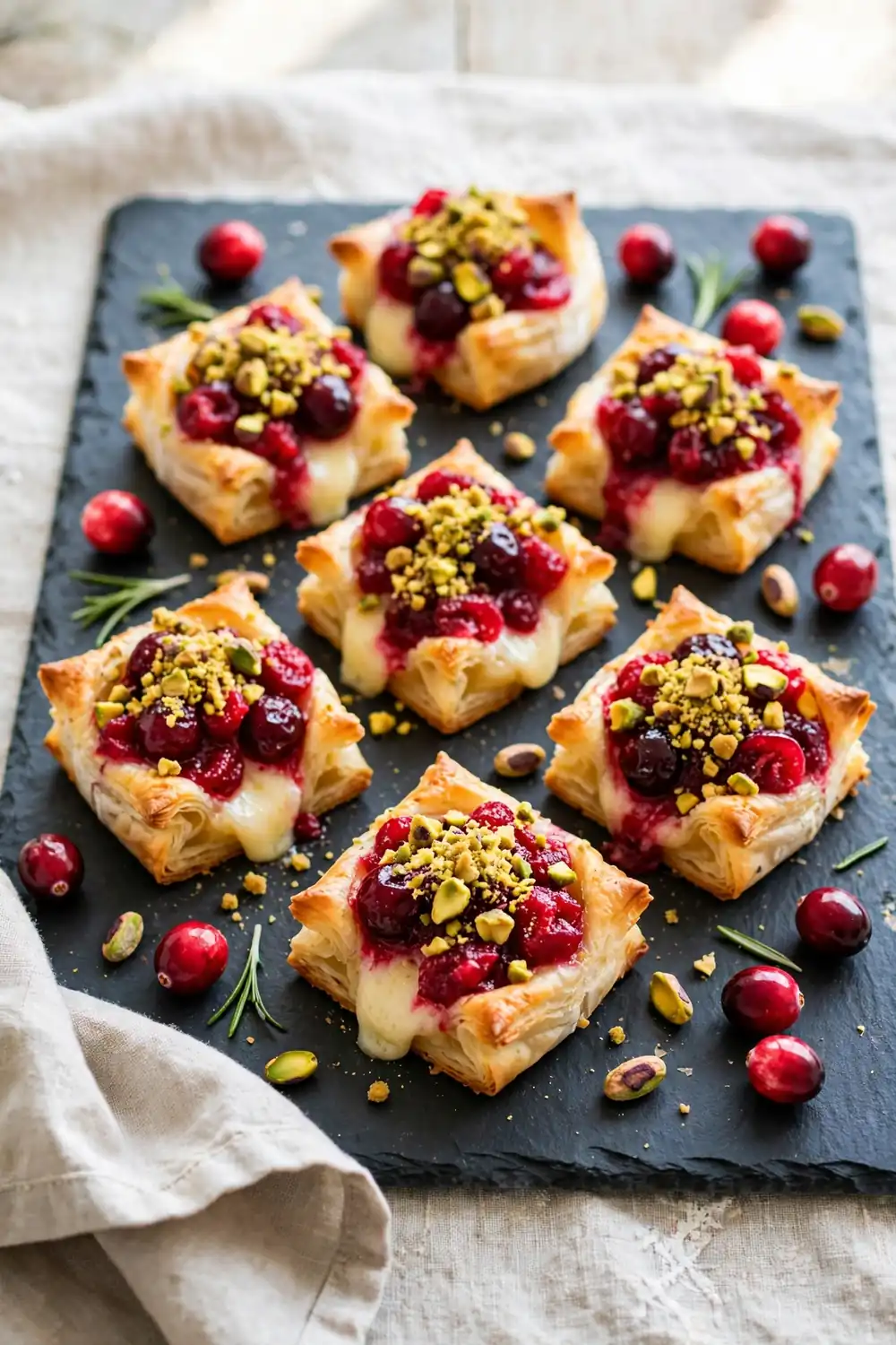 Cranberry brie bites 16