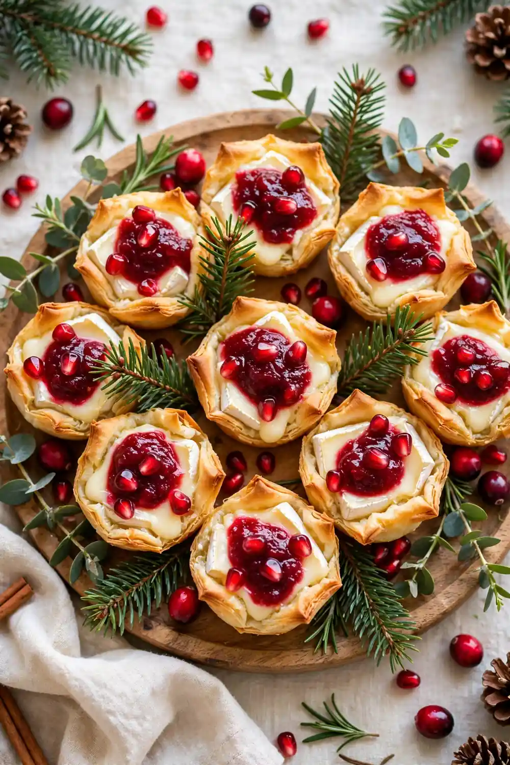 Cranberry brie bites 20