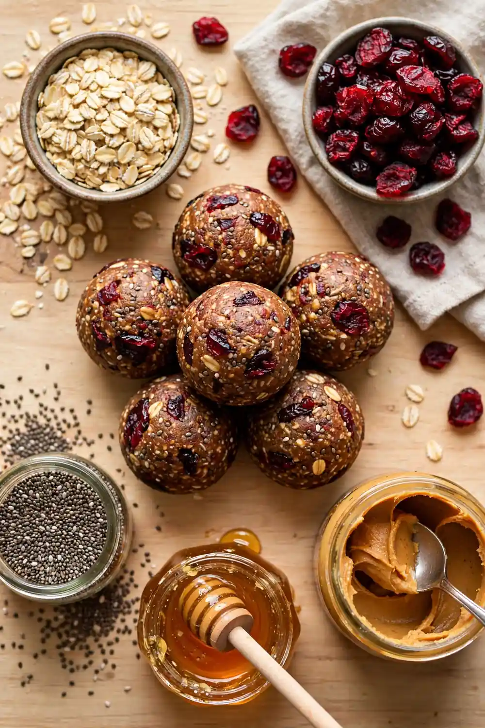 Cranberry energy balls