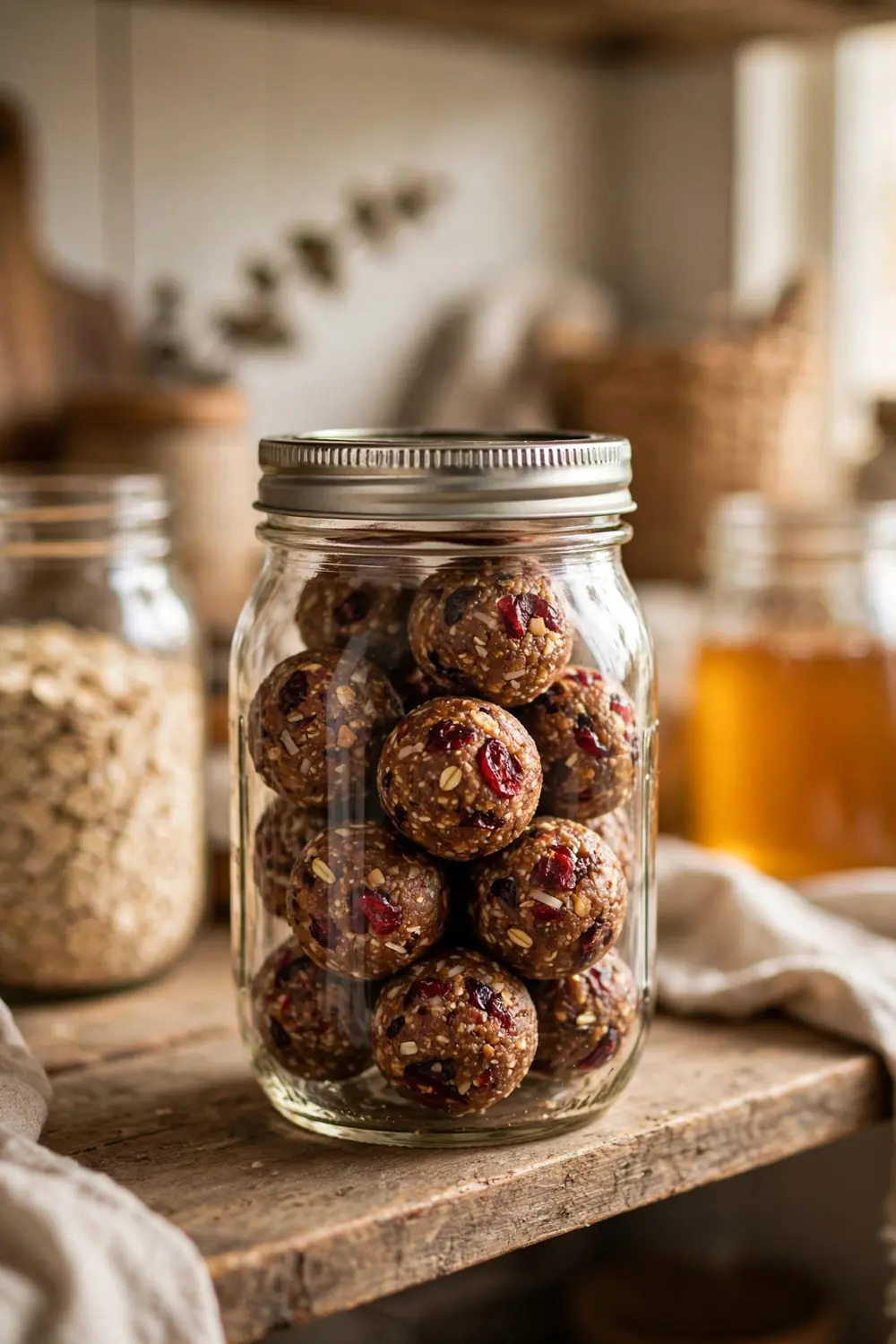 Cranberry energy balls