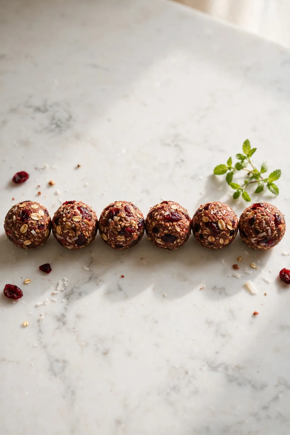 Cranberry energy balls