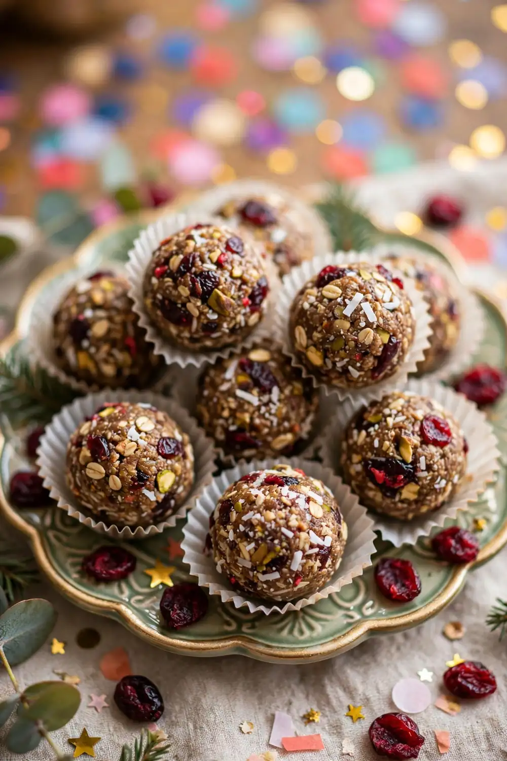 Cranberry energy balls