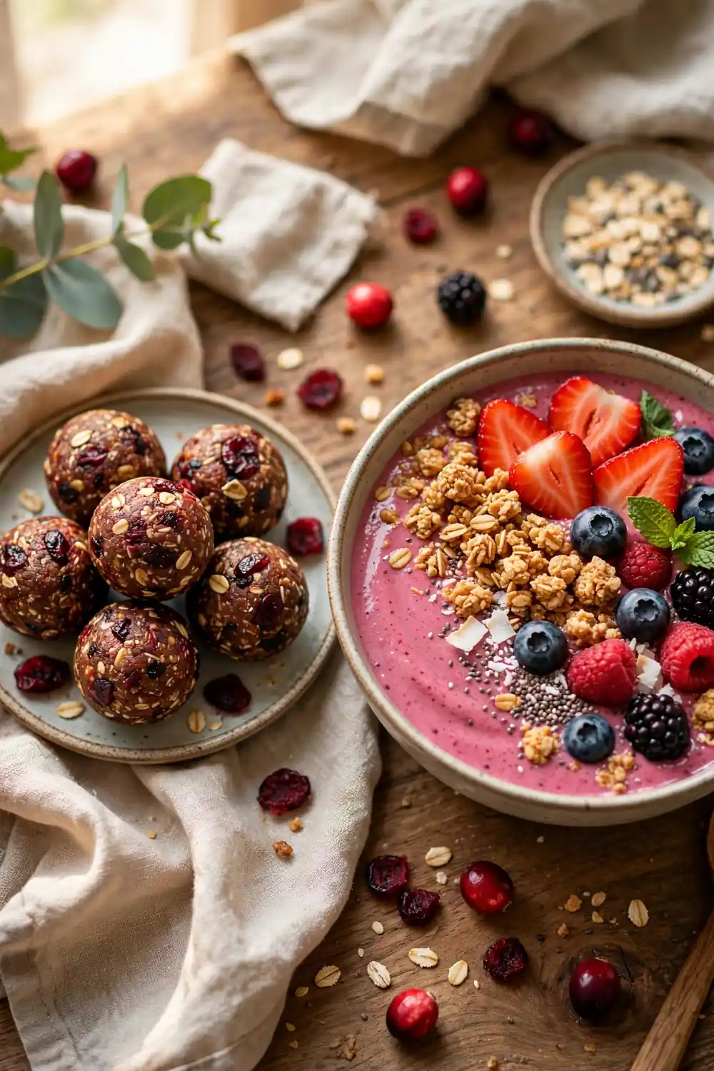 Cranberry energy balls