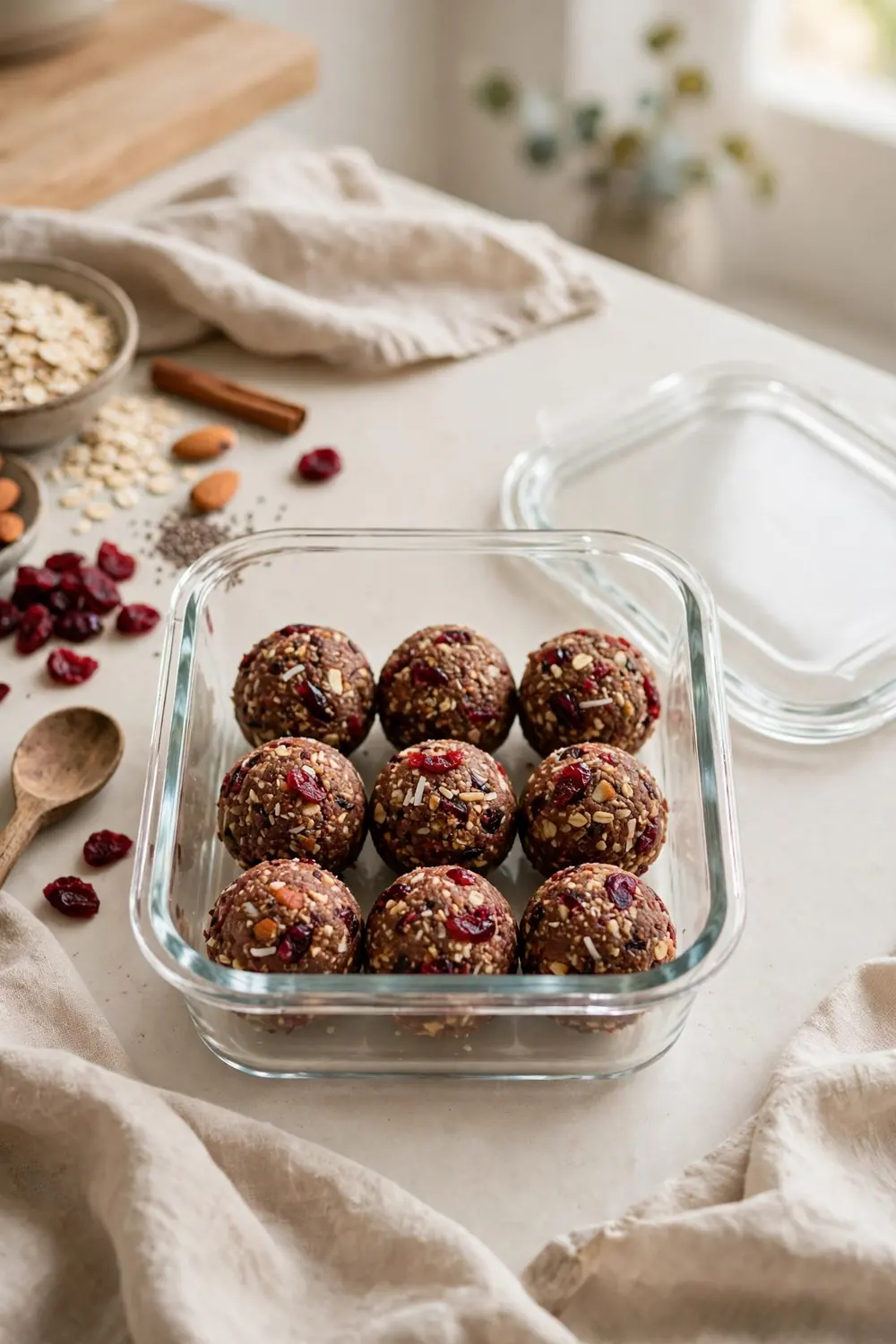 Cranberry energy balls
