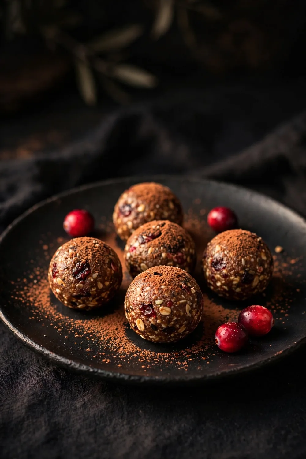 Cranberry energy balls