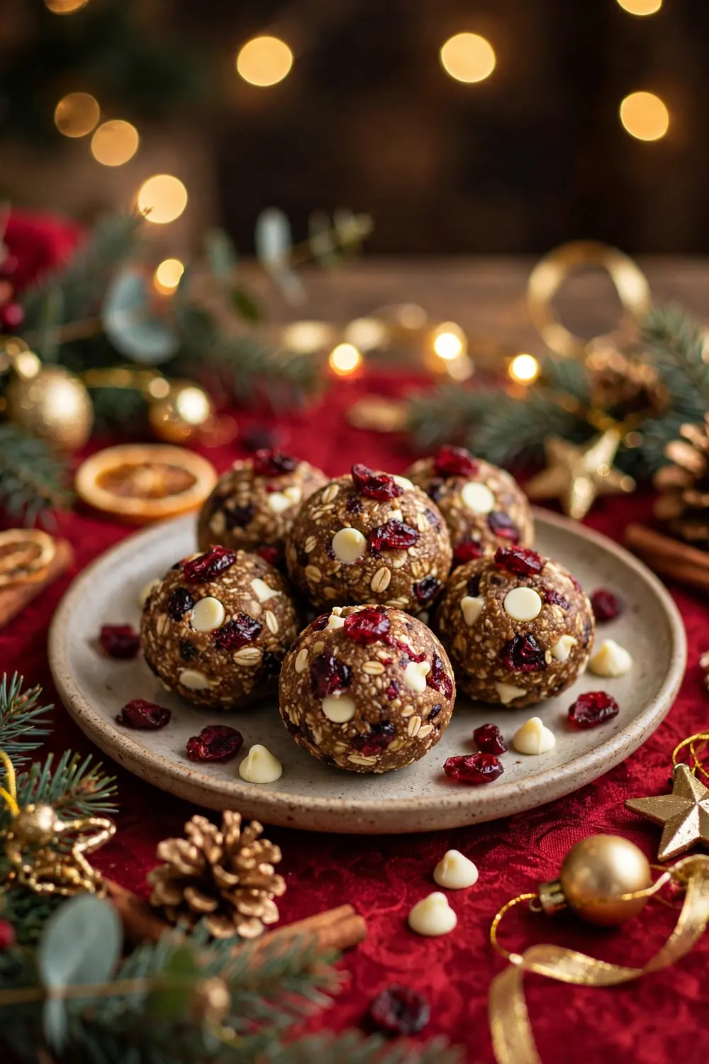 Cranberry energy balls
