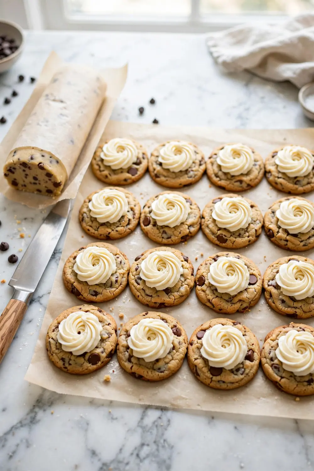 cream chocolate chip cookies 19