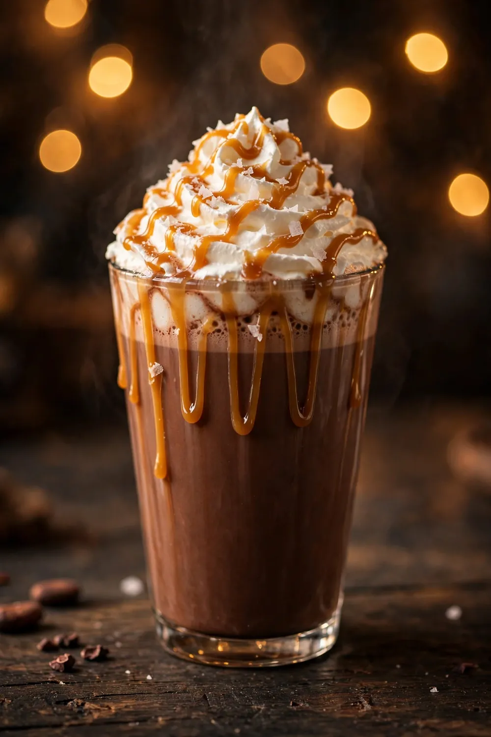 Salted caramel hot cocoa