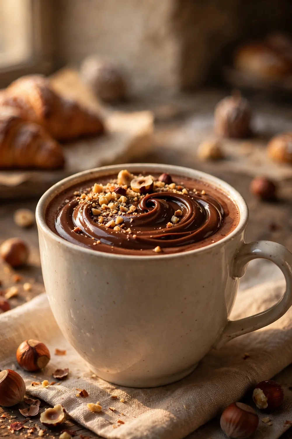 Hazelnut truffle hot cocoa