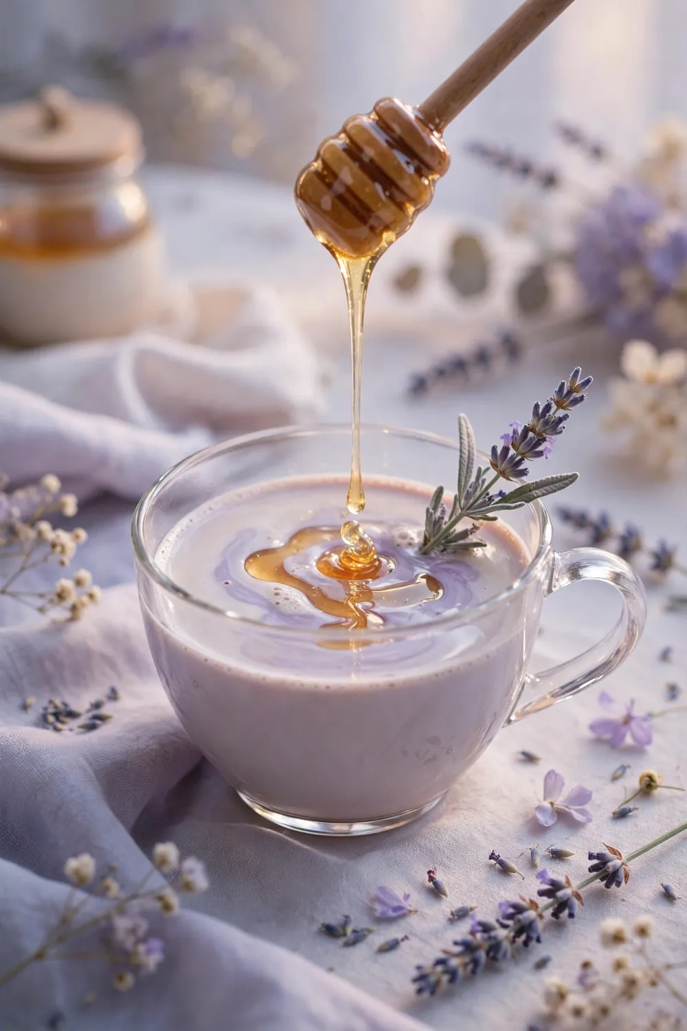Lavender honey hot cocoa