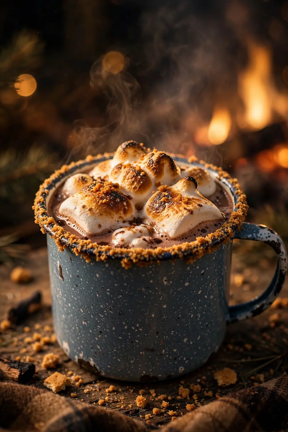 Smores campfire hot cocoa