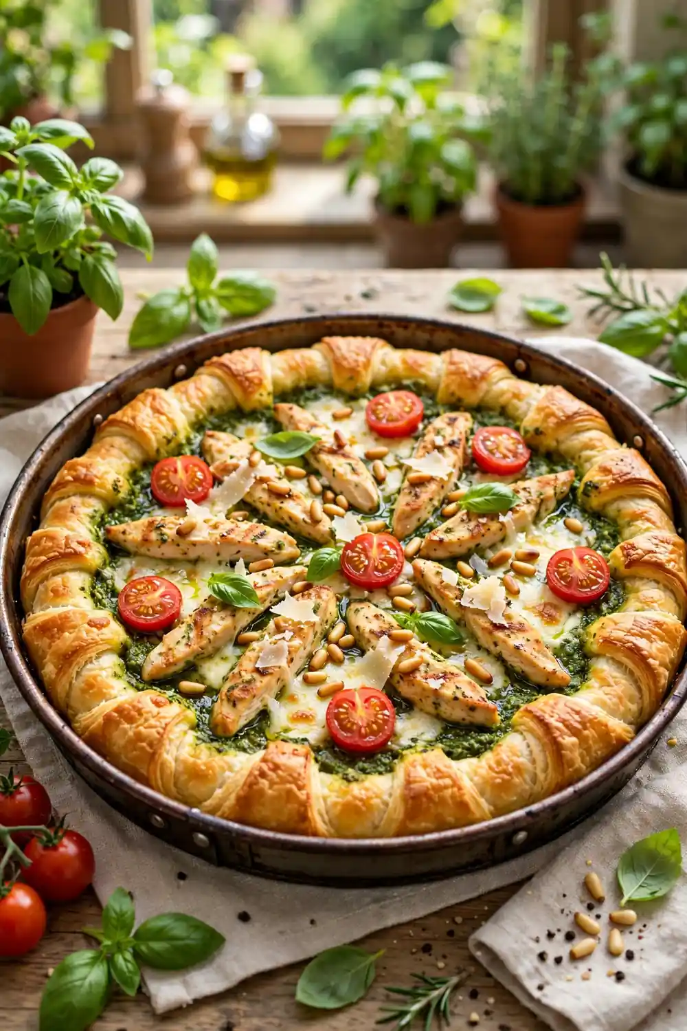 deep dish crescent roll pizzas 10
