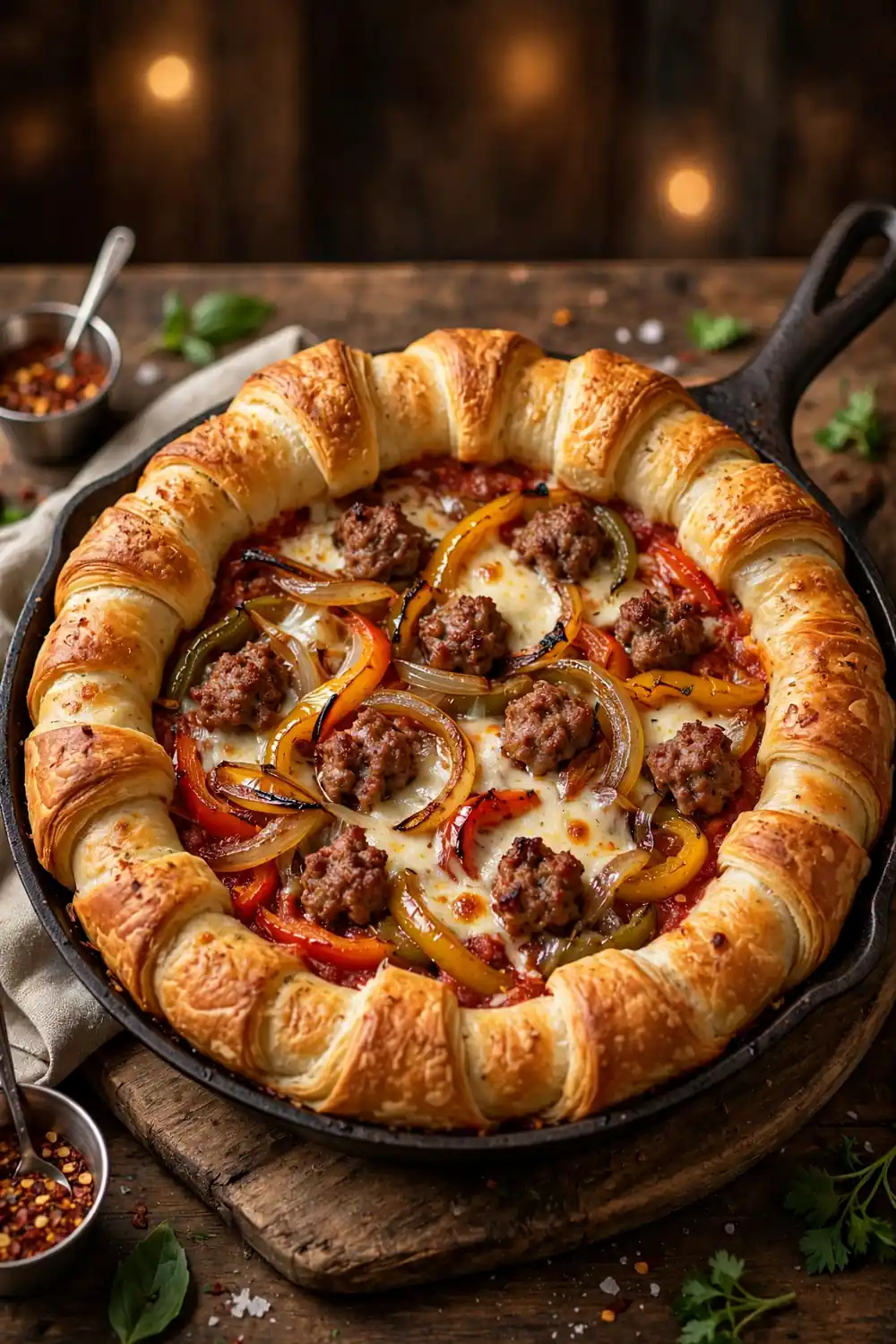deep dish crescent roll pizzas 11