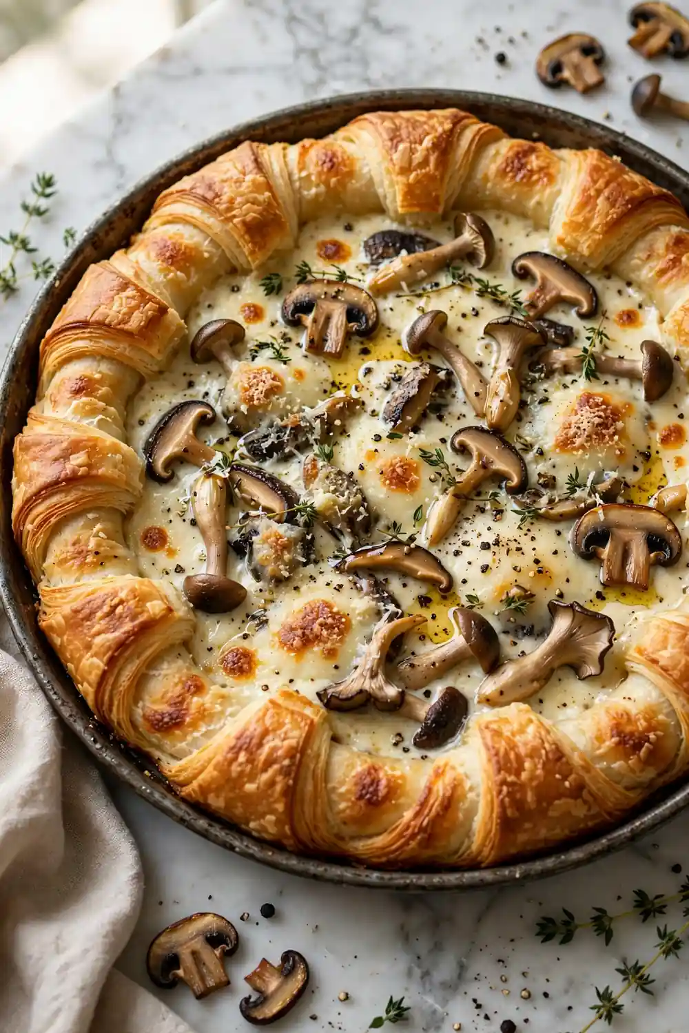 deep dish crescent roll pizzas 12