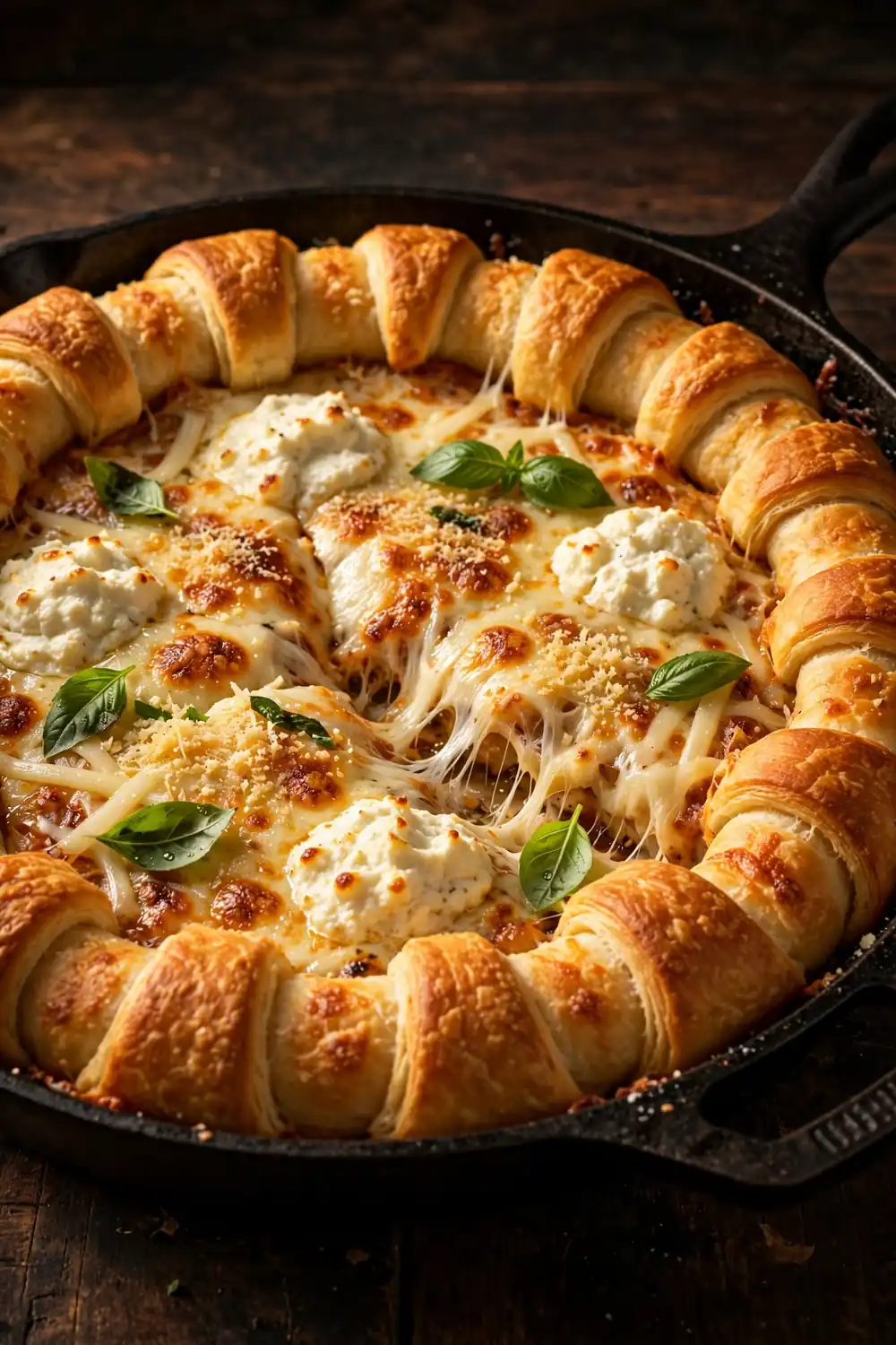 deep dish crescent roll pizzas 14