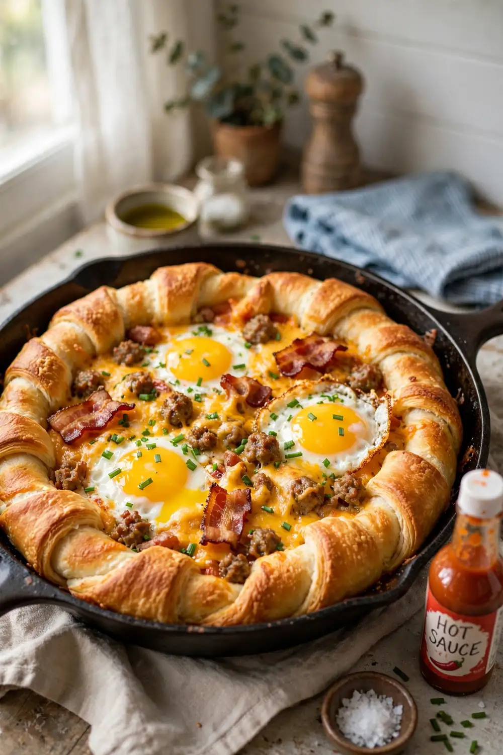 deep dish crescent roll pizzas 15